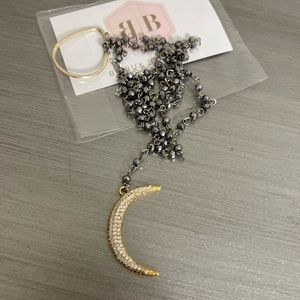 Bijoux By Bonnet Crescent Moon necklace